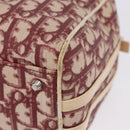Christian Dior Trotter Boston Bag PVC Leather Red White Auth 198330-14