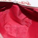 Christian Dior Trotter Boston Bag PVC Leather Red White Auth 198330-18