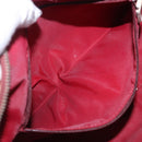 Christian Dior Trotter Boston Bag PVC Leather Red White Auth 198330-21