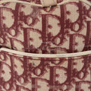 Christian Dior Trotter Boston Bag PVC Leather Red White Auth 198330-5