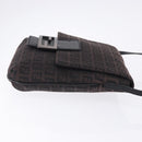 FENDI Zucchino Canvas Mamma Baguette Shoulder Bag Brown 8BT075 Auth 198331V-3