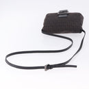 FENDI Zucchino Canvas Mamma Baguette Shoulder Bag Brown 8BT075 Auth 198331V-7