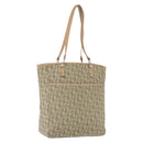 Christian Dior Trotter Canvas Tote Bag Green Silver Auth 198332-1