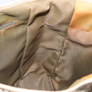 Christian Dior Trotter Canvas Tote Bag Green Silver Auth 198332-19