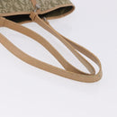 Christian Dior Trotter Canvas Tote Bag Green Silver Auth 198332-8