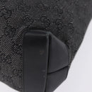 GUCCI GG Canvas Tote Bag Black Silver 28893 Auth 198333-13