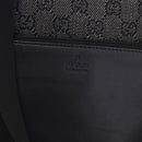 GUCCI GG Canvas Tote Bag Black Silver 28893 Auth 198333-14