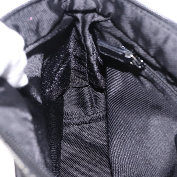 GUCCI GG Canvas Tote Bag Black Silver 28893 Auth 198333