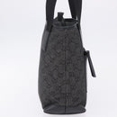 GUCCI GG Canvas Tote Bag Black Silver 28893 Auth 198333-5