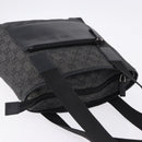 GUCCI GG Canvas Tote Bag Black Silver 28893 Auth 198333-6