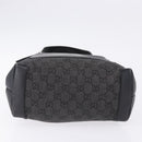 GUCCI GG Canvas Tote Bag Black Silver 28893 Auth 198333-9