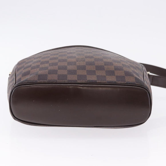 LOUIS VUITTON Damier Ebene Ipanema GM Shoulder Bag N51292 LV Auth 198334