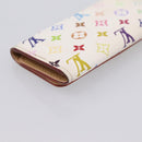 LOUIS VUITTON Monogram Multicolor Multicles 4 Key Case White M93731 Auth 198335-16