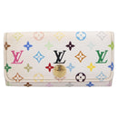 LOUIS VUITTON Monogram Multicolor Multicles 4 Key Case White M93731 Auth 198335-13