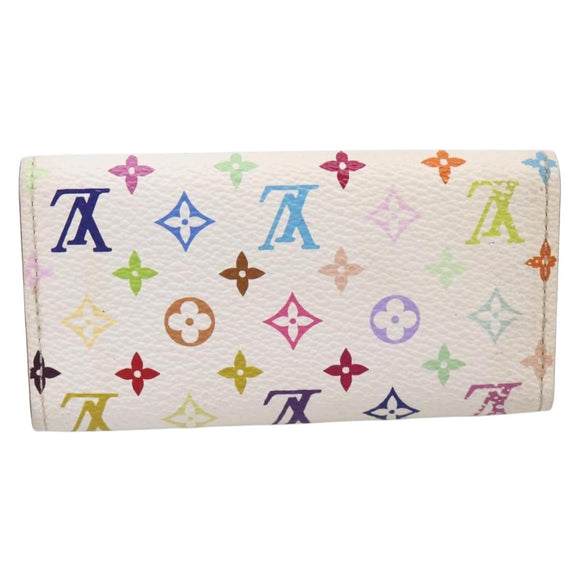 LOUIS VUITTON Monogram Multicolor Multicles 4 Key Case White M93731 Auth 198335