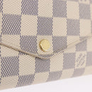 LOUIS VUITTON Damier Azur Portefeuille Sarah Long Wallet N61735 LV Auth 198336V-17