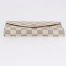 LOUIS VUITTON Damier Azur Portefeuille Sarah Long Wallet N61735 LV Auth 198336V-6
