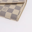LOUIS VUITTON Damier Azur Portefeuille Sarah Long Wallet N61735 LV Auth 198336V-14