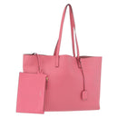 SAINT LAURENT Tote Bag Leather Pink Gold Tone 394195 Auth 198337V-1