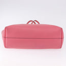 SAINT LAURENT Tote Bag Leather Pink Gold Tone 394195 Auth 198337V-10