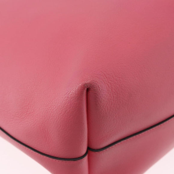 SAINT LAURENT Tote Bag Leather Pink Gold Tone 394195 Auth 198337V
