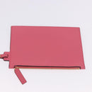 SAINT LAURENT Tote Bag Leather Pink Gold Tone 394195 Auth 198337V-23