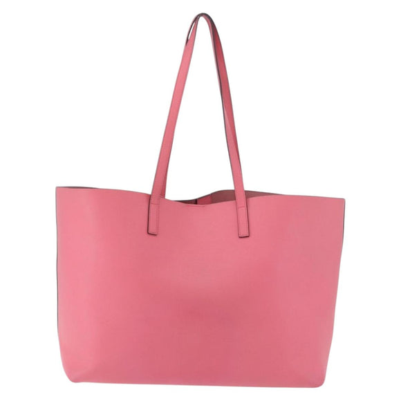 SAINT LAURENT Tote Bag Leather Pink Gold Tone 394195 Auth 198337V