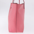 SAINT LAURENT Tote Bag Leather Pink Gold Tone 394195 Auth 198337V-6