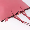 SAINT LAURENT Tote Bag Leather Pink Gold Tone 394195 Auth 198337V-7