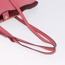 SAINT LAURENT Tote Bag Leather Pink Gold Tone 394195 Auth 198337V-8