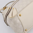 GUCCI GG Canvas Guccissima Horsebit Bamboo Bag Leather Ivory 159398 Auth 198338V-13
