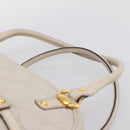 GUCCI GG Canvas Guccissima Horsebit Bamboo Bag Leather Ivory 159398 Auth 198338V-8