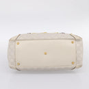 GUCCI GG Canvas Guccissima Horsebit Bamboo Bag Leather Ivory 159398 Auth 198338V-9