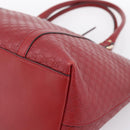 GUCCI Micro GuccissimaGG Hand Bag Leather Red Gold Tone 449657 Auth 198339V-9