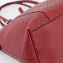 GUCCI Micro GuccissimaGG Hand Bag Leather Red Gold Tone 449657 Auth 198339V-14