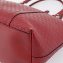 GUCCI Micro GuccissimaGG Hand Bag Leather Red Gold Tone 449657 Auth 198339V-15