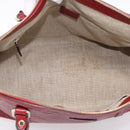 GUCCI Micro GuccissimaGG Hand Bag Leather Red Gold Tone 449657 Auth 198339V-11