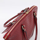 GUCCI Micro GuccissimaGG Hand Bag Leather Red Gold Tone 449657 Auth 198339V-6