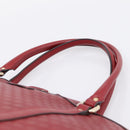 GUCCI Micro GuccissimaGG Hand Bag Leather Red Gold Tone 449657 Auth 198339V-8