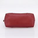 GUCCI Micro GuccissimaGG Hand Bag Leather Red Gold Tone 449657 Auth 198339V-5