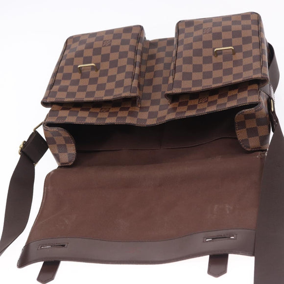 LOUIS VUITTON Damier Ebene Broadway Shoulder Bag N42270 LV Auth 198343