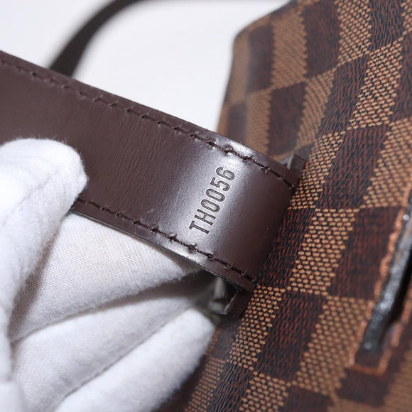 LOUIS VUITTON Damier Ebene Broadway Shoulder Bag N42270 LV Auth 198343
