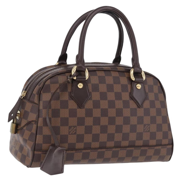 LOUIS VUITTON Damier Ebene Duomo Hand Bag N60008 LV Auth 198344V