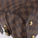 LOUIS VUITTON Damier Ebene Duomo Hand Bag N60008 LV Auth 198344V-10