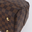 LOUIS VUITTON Damier Ebene Duomo Hand Bag N60008 LV Auth 198344V-11