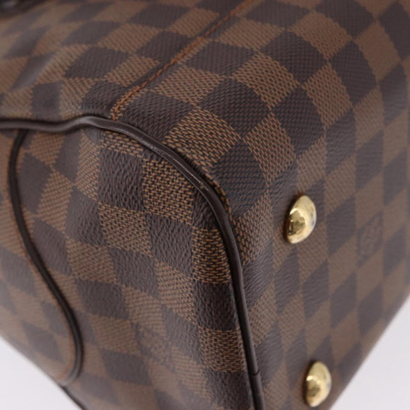 LOUIS VUITTON Damier Ebene Duomo Hand Bag N60008 LV Auth 198344V