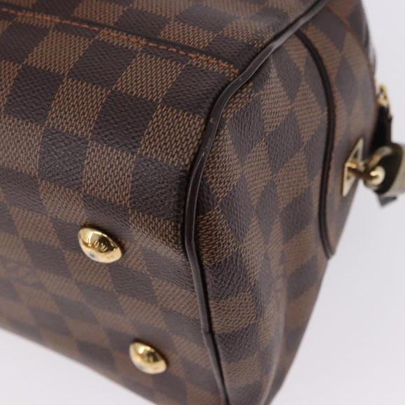 LOUIS VUITTON Damier Ebene Duomo Hand Bag N60008 LV Auth 198344V