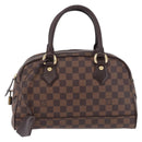 LOUIS VUITTON Damier Ebene Duomo Hand Bag N60008 LV Auth 198344V-2