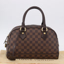 LOUIS VUITTON Damier Ebene Duomo Hand Bag N60008 LV Auth 198344V-24