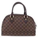 LOUIS VUITTON Damier Ebene Duomo Hand Bag N60008 LV Auth 198344V-3